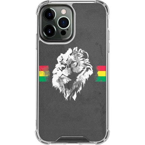 Horizontal Banner - Lion of Judah iPhone 14 Pro Max Clear Case
