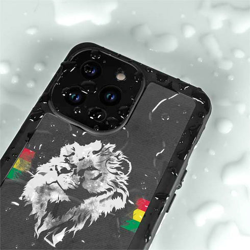 Horizontal Banner - Lion of Judah iPhone 14 Pro Max Waterproof Case