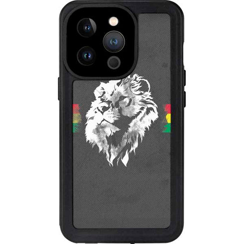 Horizontal Banner - Lion of Judah iPhone 14 Pro Waterproof Case