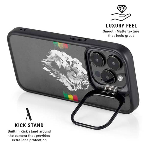 Horizontal Banner - Lion of Judah iPhone 15 Pro Max Kickstand Case