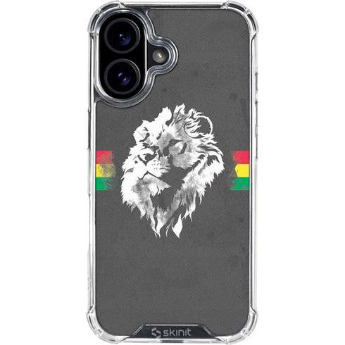 Horizontal Banner - Lion of Judah iPhone 16 Clear Case