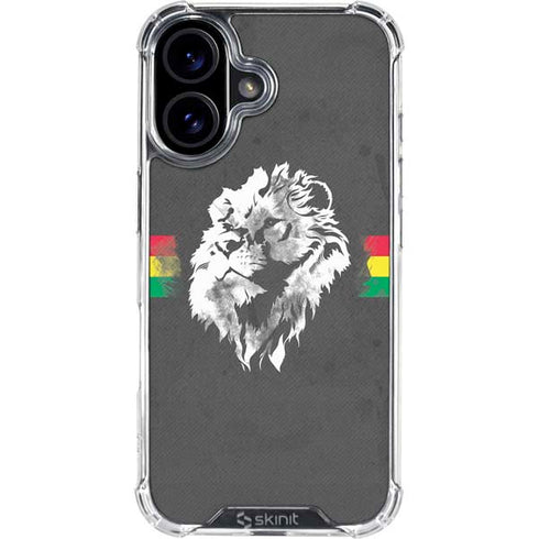 Horizontal Banner - Lion of Judah iPhone 16 Plus Clear Case