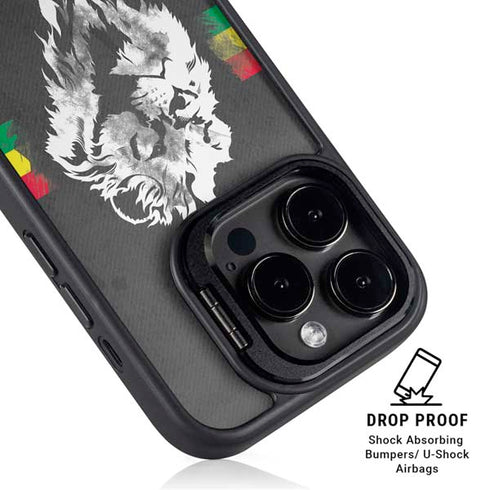 Horizontal Banner - Lion of Judah iPhone 16 Pro Max Kickstand Case