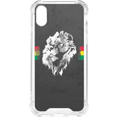 Horizontal Banner - Lion of Judah iPhone XS Clear Case