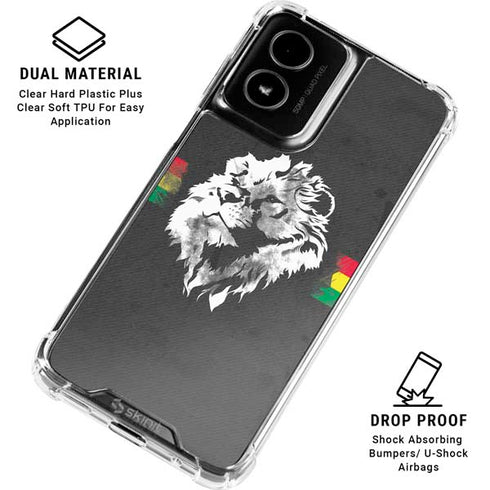 Horizontal Banner - Lion of Judah Moto G Power 5G (2024) Clear Case