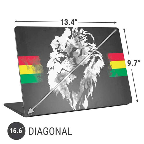 Horizontal Banner -  Lion of Judah Universal Laptop 16.6in (13.4 x 9.7in) Skin
