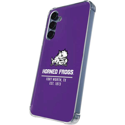 Texas Christian University Horned Frogs Fort Worth Galaxy A35 5G Clear Case