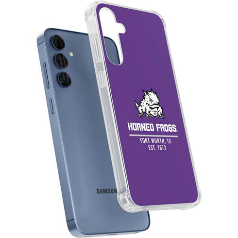 Texas Christian University Horned Frogs Fort Worth Galaxy A35 5G Clear Case