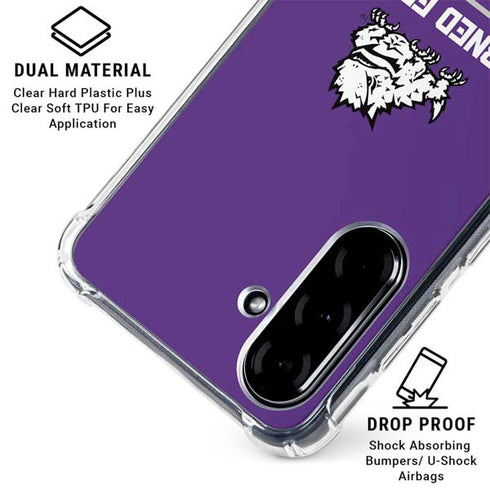 Texas Christian University Horned Frogs Fort Worth Galaxy A36 5G Clear Case