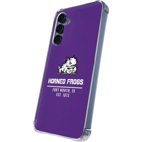 Texas Christian University Horned Frogs Fort Worth Galaxy A55 5G Clear Case