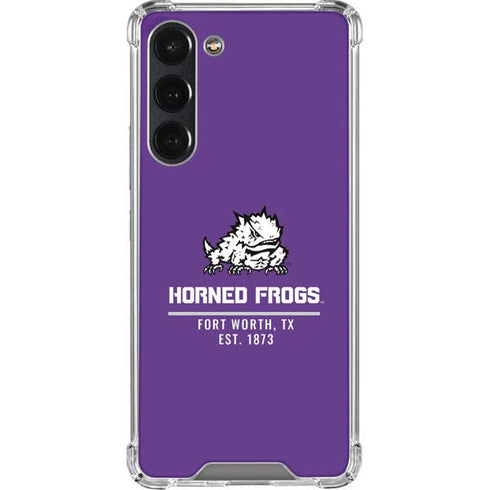 Texas Christian University Horned Frogs Fort Worth Galaxy S23 Plus Clear Case