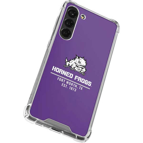 Texas Christian University Horned Frogs Fort Worth Galaxy S23 Plus Clear Case