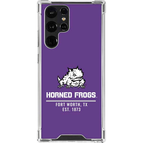 Texas Christian University Horned Frogs Fort Worth Galaxy S23 Ultra Clear Case