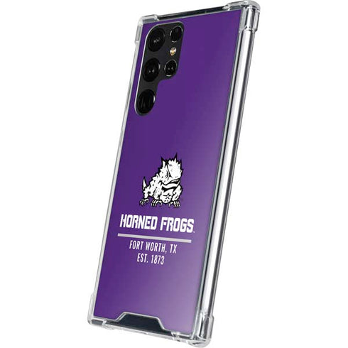Texas Christian University Horned Frogs Fort Worth Galaxy S23 Ultra Clear Case