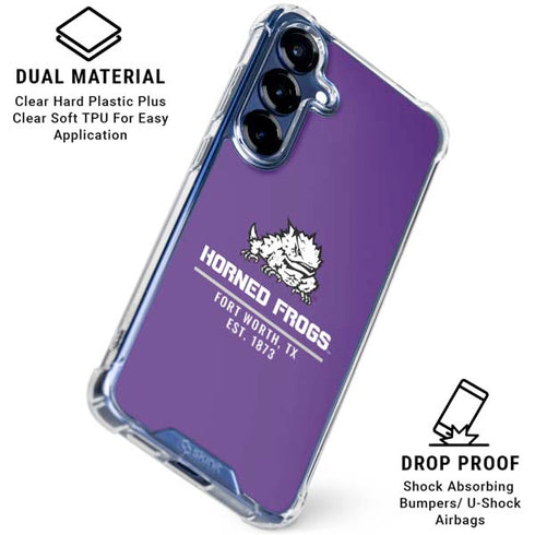 Texas Christian University Horned Frogs Fort Worth Galaxy S25 Plus Clear Case