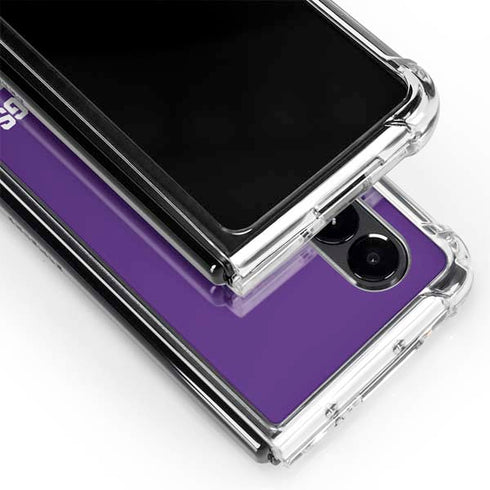 Texas Christian University Horned Frogs Fort Worth Galaxy Z Fold4 5G Clear Case