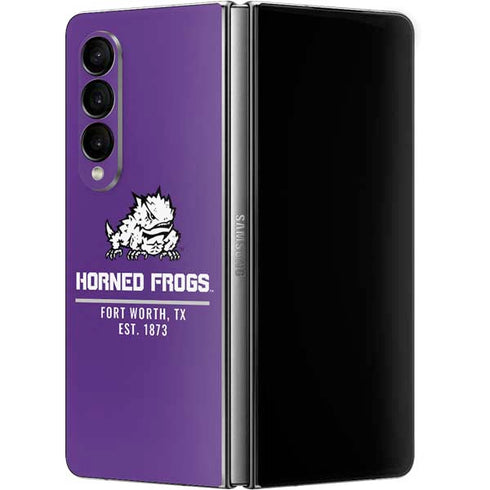 Texas Christian University Horned Frogs Fort Worth Galaxy Z Fold4 5G Skin