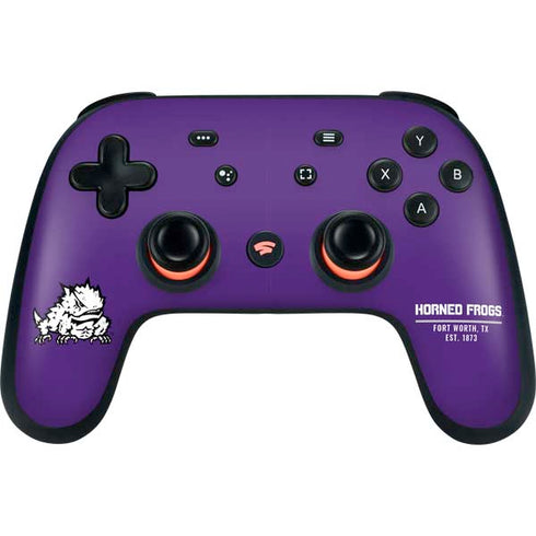 Texas Christian University Horned Frogs Fort Worth Google Stadia Controller Skin