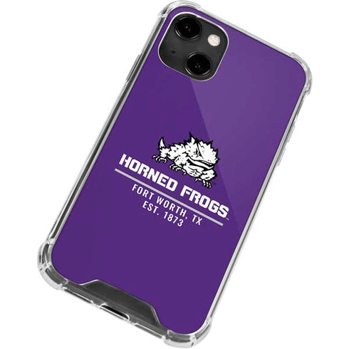 Texas Christian University Horned Frogs Fort Worth iPhone 14 Clear Case