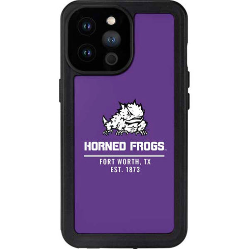 Texas Christian University Horned Frogs Fort Worth iPhone 14 Pro Max Waterproof Case