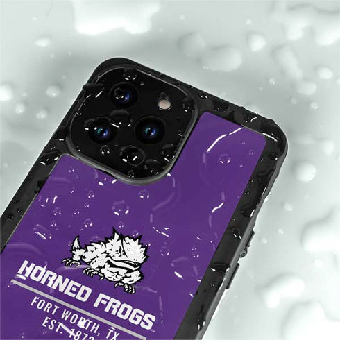 Texas Christian University Horned Frogs Fort Worth iPhone 14 Pro Max Waterproof Case
