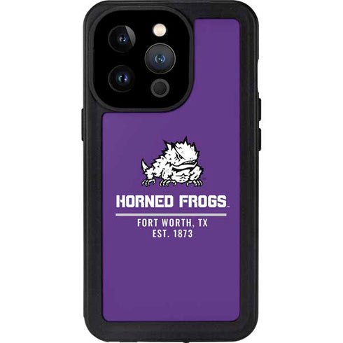 Texas Christian University Horned Frogs Fort Worth iPhone 14 Pro Waterproof Case