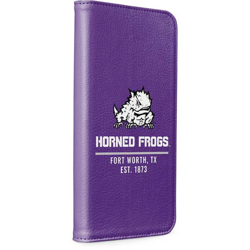 Texas Christian University Horned Frogs Fort Worth iPhone 15 Folio Case