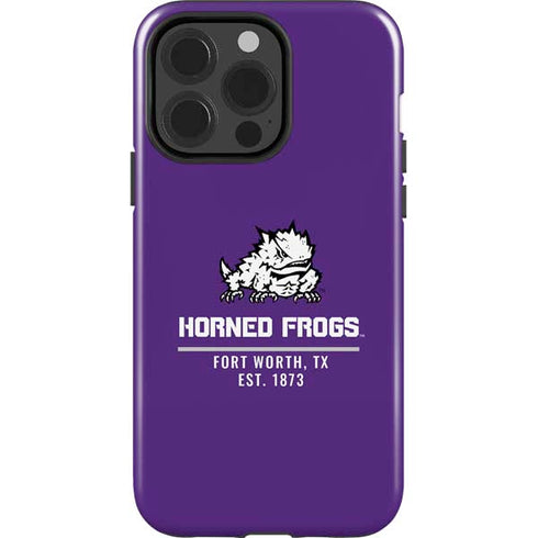 Texas Christian University Horned Frogs Fort Worth iPhone 15 Pro Impact Case