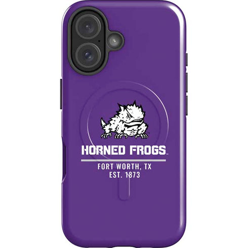 Texas Christian University Horned Frogs Fort Worth iPhone 16 Magsafe Impact Case