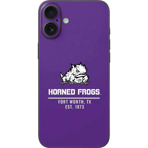Texas Christian University Horned Frogs Fort Worth iPhone 16 Plus Skin
