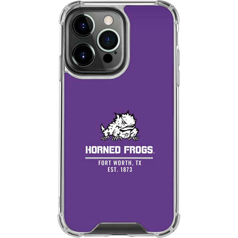 Texas Christian University Horned Frogs Fort Worth iPhone 16 Pro Clear Case