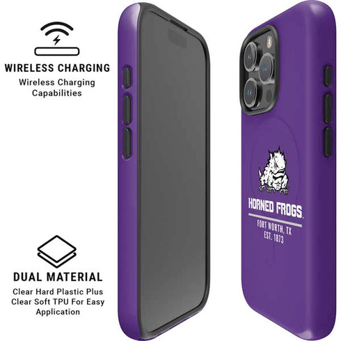 Texas Christian University Horned Frogs Fort Worth iPhone 16 Pro Magsafe Impact Case