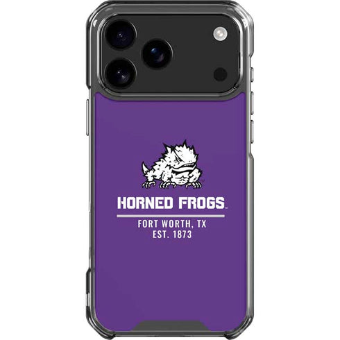 Texas Christian University Horned Frogs Fort Worth iPhone 18 Pro Max Clear Case