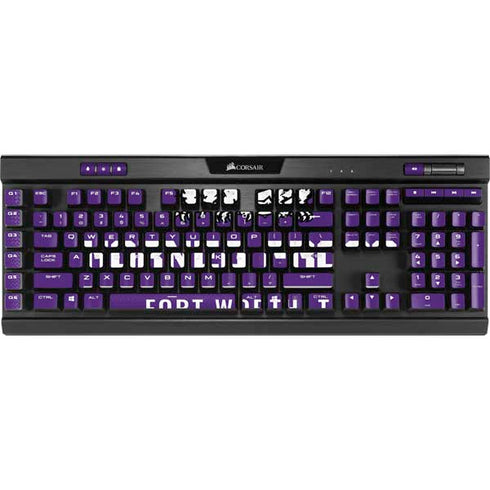 Texas Christian University Horned Frogs Fort Worth K95 RGB PLATINUM Mechanical Gaming Keyboard Skin