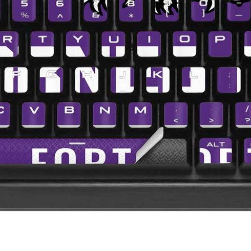 Texas Christian University Horned Frogs Fort Worth K95 RGB PLATINUM Mechanical Gaming Keyboard Skin