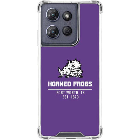 Texas Christian University Horned Frogs Fort Worth Moto G 5G (2025) Clear Case