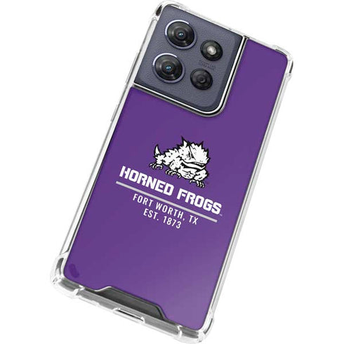 Texas Christian University Horned Frogs Fort Worth Moto G 5G (2025) Clear Case