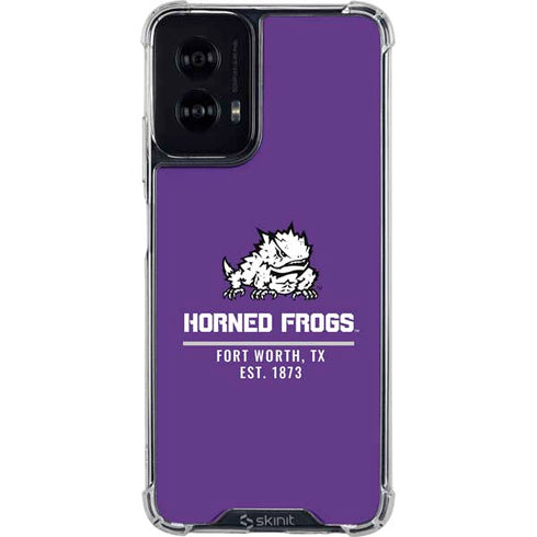 Texas Christian University Horned Frogs Fort Worth Moto G Power 5G (2024) Clear Case