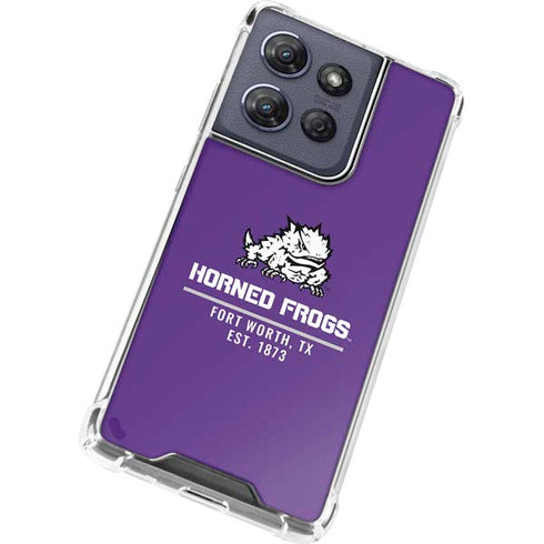Texas Christian University Horned Frogs Fort Worth Moto G Power 5G (2025) Clear Case