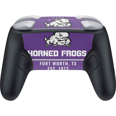 Texas Christian University Horned Frogs Fort Worth Nintendo Switch 2 (2025) Pro Controller Skin
