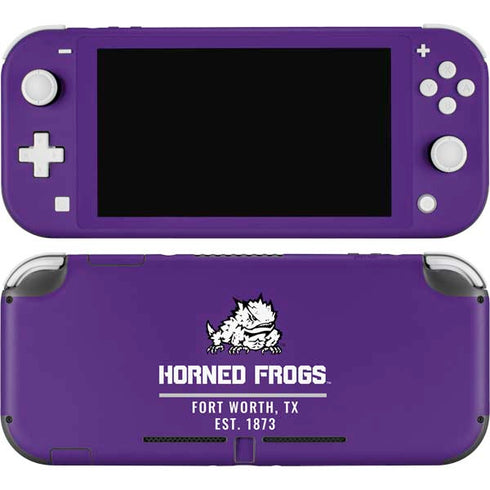 Texas Christian University Horned Frogs Fort Worth Nintendo Switch Lite Skin