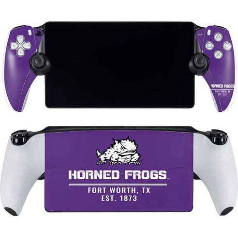 Texas Christian University Horned Frogs Fort Worth PlayStation Portal Remote Player Skin