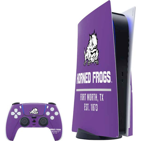 Texas Christian University Horned Frogs Fort Worth PlayStation PS5 Skins