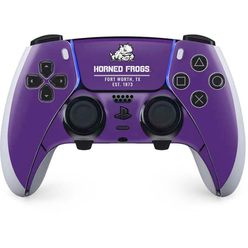 Texas Christian University Horned Frogs Fort Worth PS5 DualSense Edge Pro Controller Skin