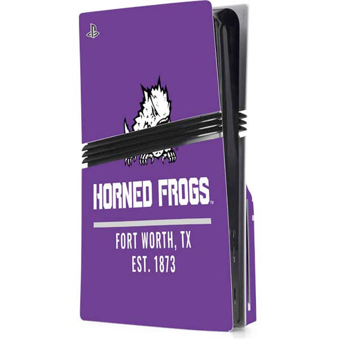 Texas Christian University Horned Frogs Fort Worth PlayStation PS5 Skins