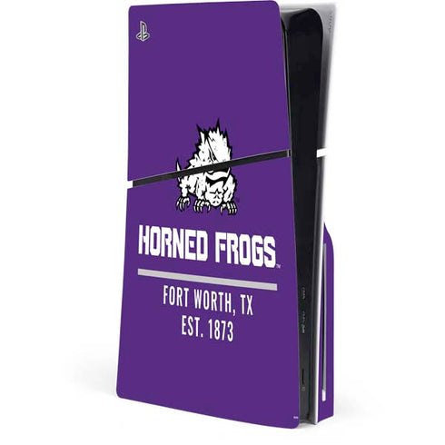 Texas Christian University Horned Frogs Fort Worth PlayStation PS5 Skins