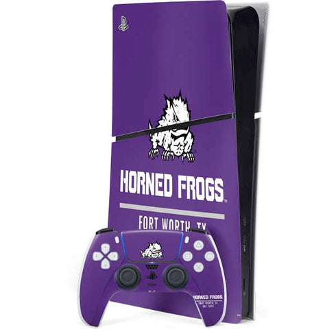 Texas Christian University Horned Frogs Fort Worth PlayStation PS5 Skins