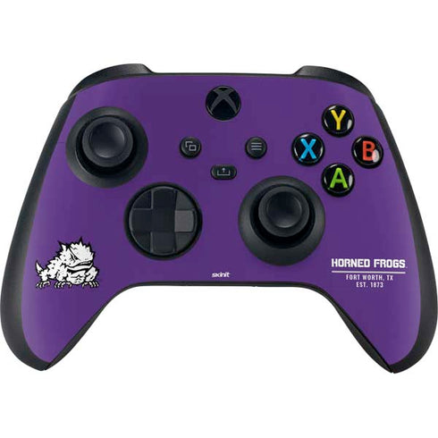 Texas Christian University Horned Frogs Fort Worth XBox Series X Digital Edition Bundle Skin