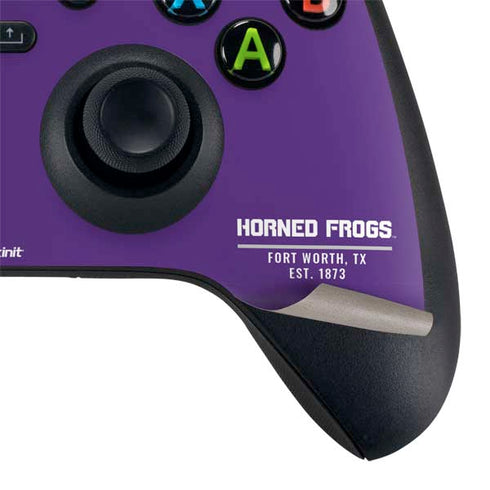 Texas Christian University Horned Frogs Fort Worth XBox Series X Digital Edition Bundle Skin