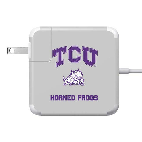 Texas Christian University Horned Frogs Logo Print 85W Power Adapter (15 and 17 inch MacBook Pro Charger) Skin